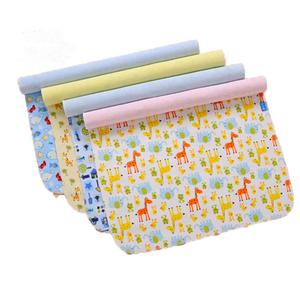 Monvecle 4pcs Pack Baby Infant Waterproof Cotton Changing Pads 18"x12" Washable Resuable Diapers Liners Mats (4pcs Pack-18"x12")