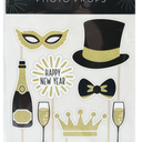 2 x New Year's Eve Paper Photo Prop Kit