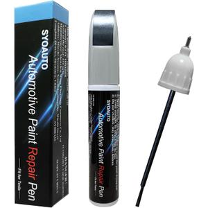 SYOAUTO Touch Up Paint Stealth Grey Fit for Tesla Model Y 3 X S Tesla Model Paint Repair kit Tesla Paint Pen Tip and Brush 2 in 1 Auto Touch Up Paint Pen 0.4 oz (Stealth Grey)