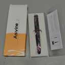 Asvine Stabilized Wood Fountain Pen C2000 Number 8 Fine Nib Large Handcraft Unique Pattern Pen with Converter Pen Box Collection Set- Sunset