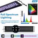 hygger Advanced Remote Control Aquarium Light Customizable Full Spectrum Fish Tank LED with DIY, Default & Weather Mode Freshwater Planted Tank