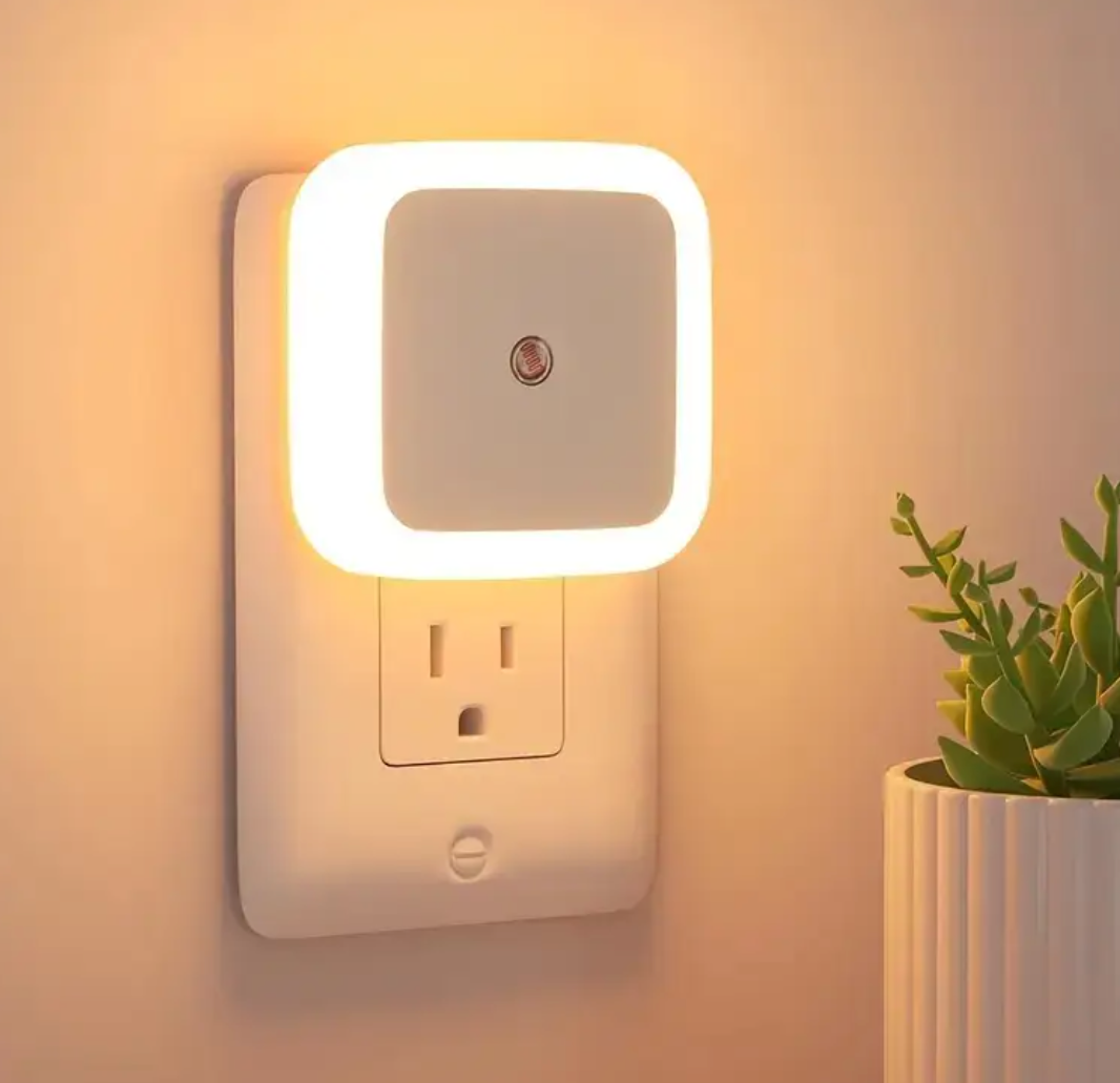 2 Pcs Smart Night Light - Light Controlled Sensor Light, Multi-Functional Household Lighting, Automatic Sensor Switch, Suitable for Bedrooms, Living Rooms, Kitchens and Corridors