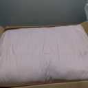 Peace nest King Size Goose Feather Fiber and Down Comforter Fluffy Duvet Insert All Season Hotel Luxury Bedding Comforters Soft Medium Warmth 88x104 Inches Pink