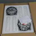 Wall Sconces Set of Two Matte Black Bathroom Wall Sconce Light Set of 2 Modern Wall Light Fixtures Metal Sconces Wall Lighting with White Glass Shade Wall Mounted Lamp for Living Room