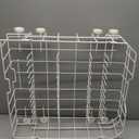 WD28X10384 Lower Rack Assembly for GE Dishwashers Rack Replacement, Replaces WD28X10166 AP5788827 PS8746204 WD28X10165 WD28X10206 WD28X10309, Includes 8 Rollers, 22.2"D x 21.3"W x 7.3"H