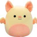 Squishmallows Original 16-Inch Meghan Cream Fruit Bat with Fuzzy Peach Belly - Official Jazwares Large Plush