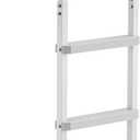 VEVOR Removable Dock Ladder, 4 Steps, Aluminum Alloy Pontoon Boat Swim Ladder, with Non-Slip Wide PP Steps, 500 lbs Weight Capacity, Quick Release Design, for Lake Swimming, Pool, Marine Boarding
