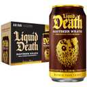 Liquid Death Soda-Flavored Sparkling Water - Rootbeer Wrath, Less Sugar*, Huge Flavor, No Caffeine, No Artificial Sweeteners, 12 Fl Oz (Pack of 12) (EXP 06/29/27)