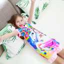 Kid Girls Nightgown Night Dress Unicorn Rainbow Princess Pajamas Sleepwear Nightie (Pink)