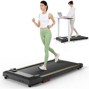Walking pad Smart with APP, 3-in-1 Under Desk Treadmill for Home and Office, 2.5 HP Portable Walking Jogging Running Machine with Remote Control and LED Display