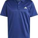 adidas Men's Train Essentials Polo Shirt (Medium, Dark Blue)