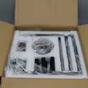 Black Chandelier, Dining Room Light Fixture Geometric Metal Modern Industrial Chandelier Lighting for Farmhouse Living Room Entryway Kitchen (E12 Bulbs Not Included, 6 Light)