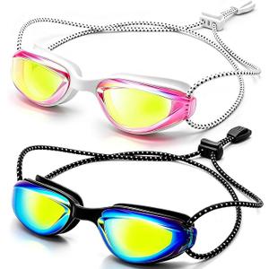 Aegend Swim Goggles Kids 3-14 Anti-Fog Leak-Proof Pool Beach Vacation