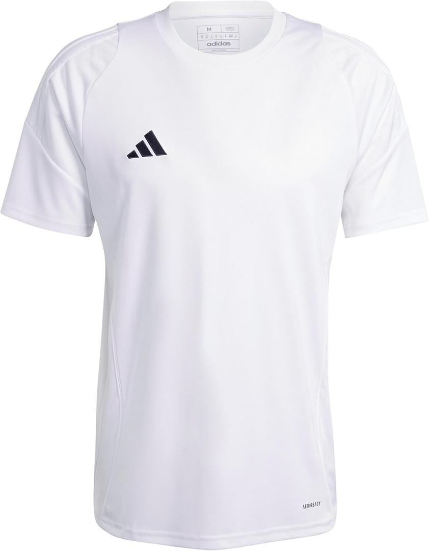 adidas Men's Tiro 24 Jersey (XX-Large Tall, White/White)