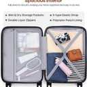 UKEIN Luggage Set with Backpack,Polycarbonate Carry On Luggage Airline Approved with Spinner Wheels, Hardshell Travel Suitcase with TSA Lock,Suitcase Set 3 Piece