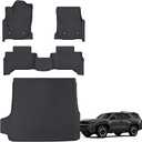 Auxko All Weather Floor Mats Fit for 2025 Toyota 4Runner 5-Seater Gasoline Not Hybrid Version TPE Liners Accessories Odorless Anti-Slip Floor Liners & Cargo Liners for 2025 Toyota 4 Runner