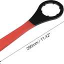 uxcell O-Type Collet Chuck Wrench Spanner for ER40 Lathe Clamping Nut with Red Non-slip Handle 2pcs
