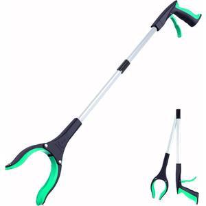 Grabber Reacher Tool - 32 Extra Long Foldable Gripper and Reaching Tool - Heavy Duty Pick Up Stick Grabbers for Seniors, Trash, Surgery Recovery Must Haves Gifts (Green)