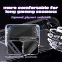 Console Protective Case for Switch 2 + 12 Game Cartridge Storage Case Ergonomic Grip, Heat Dissipation, Full Protection, Travel-Friendly Includes Game Cartridge Holder with Carabiner (white)