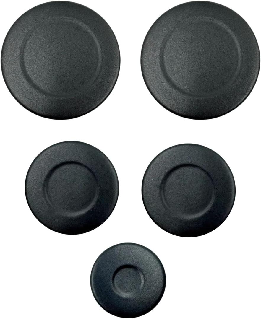 Eosorssa W10832694 Gas Range Stove Surface Burner Caps Fit for Whirlpool Stove Cooktop Replacement W10597133 AP5988633 PS11727796 4363154 5pcs