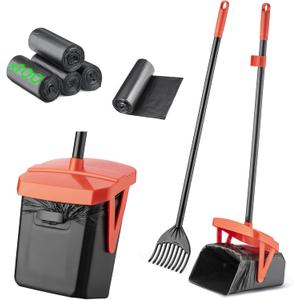 TIMINGILA 36" Pooper Scooper Swivel Bin & Rake with 100 Dog Poop Bags,Adjustable Long Handle for No-Bend Cleanup,Portable Non-Breakable Dog Poop Scooper for Large Medium Small Dogs TIMINGILA 36" Pooper Scooper Swivel Bin & Rake with 100 Dog Poop Bags,Adjustable Long Handle for No-Bend Cleanup,Portable Non-Breakable Dog Poop Scooper for Large Medium Small Dogs