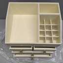 VLANDO Make Up Organizers For Counter with 4 Drawers,Beige