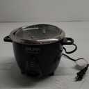 Aroma Housewares Select Stainless Rice Cooker & Warmer with Uncoated Inner Pot, 3-Cup(uncooked)/6-Cup(cooked)/ 1.2Qt, ARC-753SGB, Black