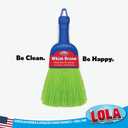 LOLA Whisk Broom, Hand Brush, 2 Pack, Durable Bristles, Whisks Away Dirt & Debris, Compact, Hang Hole for Easy Storage, Indoor/Outdoor
