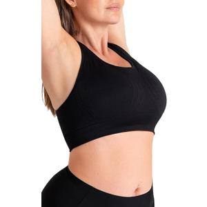 SHAPERMINT Sports Bras for Women - Workout Bras for Women, Plus Size Sports Bra, Workout Tops for Women High Support (Black, XXXL)