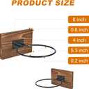 2 x Wall Mounted Basketball Hoops, Made of Solid Wood and Metal, can be Easily Installed, Suitable for Basketball, Soccer, Soccer Display Unit Storage