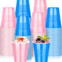 100 PCS 12 OZ Gender Reveal Plastic Cups, Pink and Blue Cups for Party, Disposable Drinking Cup Bulk for Shower Party Team Birthday Wedding Bachelorette Easter Holiday Supplies