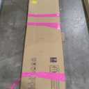 FREDBECK Bifold Barn Door 28x84 (Double 14x84) with 1 Lites Mirror,Bi-fold Closet Doors Hardware Kit Included,32" Track for 2 Doors, PVC, White,for Living Room, Bathrooms, Kicthen