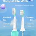 Kids Replacement Heads for Philips Sonicare: 3+ Years Old Children Soft Electric Toothbrush Compact Child Brush Head for Boys Girls, Pink & Blue 8 Pack