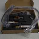 Brushed Nickel Bathroom Faucets - Waterfall 8 Inch Widespread Bathroom Sink Faucet, 2 Handles Vanity Faucets 3 Holes for Lavatory Restroom RV Bathtub with Pop Up Drain & Supply Lines