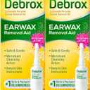 Debrox Ear Wax Removal Drops, Gentle Microfoam Ear Wax Remover, 0.5 Fl Oz, 2 Pack