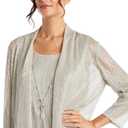 R&M Richards Women's Luxe Harmony Duster Set, 14