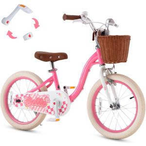 RoyalBaby Girls Bike Belle EZ Kids Bike, 16 INCH
