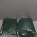 MIULEE Christmas Dark Green Microfiber Bathroom Rugs and Mats Sets 2 Pieces Extra Thick Non Slip Bath Mat Absorbent Soft Shaggy Washable Quick Dry Rug for Bath Room Floor Restroom, 16"x24"+16"x48"