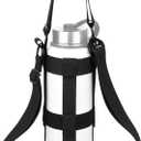 Cosmos Water Bottle Holder Strap - Crossbody Sling Strap with Handle & Shoulder Straps, Fits 20 oz to 64 oz Wide Mouth Bottle for Walking, Hiking, Camping, Travel