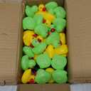 12 Pcs Multicolored Mini Multicolor Rubber Ducks Baby Bath Ducky Bathtub Pool Squeaky Little Duck Toys for Shower/Party Decoration Supplies/Birthday (12)
