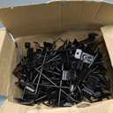 100 PCS 6 Inch Black Slatwall Hooks, Slatwall Panel Hooks Slat Board Accessories for Garage Shop Room Organization and Commercial Exhibition