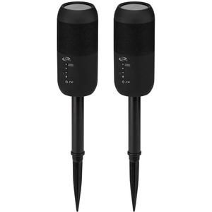 iLive ISBW240BDL ISBW240BDL Bluetooth Indoor and Outdoor Waterproof Speakers with Removable Stakes, 2 Count, Black