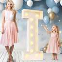 Ledido 4FT Marquee Light Up Letters I, Easy to Assemble Marquee Letters 4 Feet Tall for Indoor & Outdoor Events, Large Lighted Letter for Birthday Graduation Baby Shower Anniversary Party Decorations
