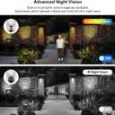 4G LTE Cellular Solar Security Camera Wireless Outdoor with AI Detection,PIR Motion Sensor,2 Way Talk,Built in SIM Card,360° Live View,2K Color Night Vision,No WiFi Solar Powered Camera