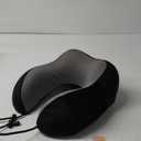 CloudBliss Travel Pillow Premium Memory Foam, Comfortable & Supportive Neck Pillow, Sleeping Neck Pillows for Travel, Airplane Pillow for Sleeping Airplane, Car, Office and Home, Black
