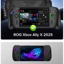 HIERYQHE Silicone Case for ASUS ROG Xbox Ally X 2025, Built-In Kickstand, Full-Body Shockproof Protective Cover,Anti-Slip & Scratch-Resistant TPU Skin, Ergonomic Grip Cover for ROG Ally X 2025,Black