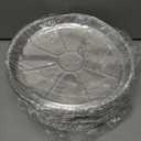 50 Pack Aluminum Pizza Pans Foil Pizza Pans, 11 Inch Round Disposable Pizza Pan Foil Focaccia Pan, Chocolate Cookies Cake Tin, Serving Platter Tray, Freezer & Oven Safe