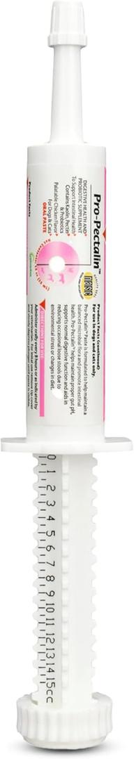 Pro-Pectalin Oral Paste for Dogs & Cats, Helps Relieve Occasional Diarrhea in Cats and Dogs, Situational Diarrhea Relief with Kaolin and Pectin, Contains Beneficial Probiotic Bacteria, 15cc