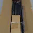 Curtain Rods for Windows 48 to 84 Inch(4-7 Feet),Black 1'' Diameter Drapery Rods with End Cap Style Design,Modern Adjustable Heavy Duty Curtain Rod,Size:36''-88''