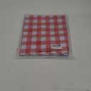 Romanstile Rectangle Vinyl PVC Tablecloth, 100% Waterproof Buffalo Plaid Plastic Table Cloth, Oil Proof Heavy Duty Wipeable Table Covers for Dining/Camping/Picnic/Outdoor - 54 x 78, Red and White